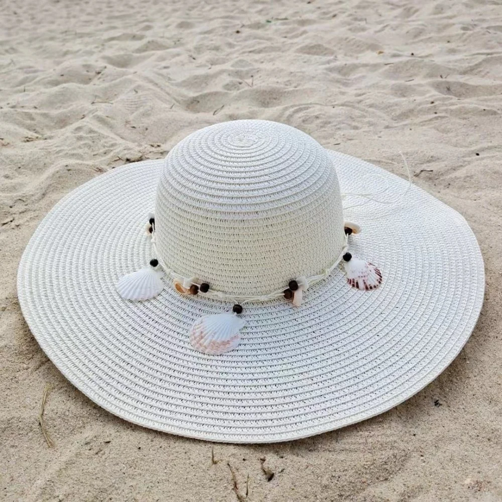 Women Summer Wide Brim Straw Sunhat Ladies Hats Travel Beach Ci23435