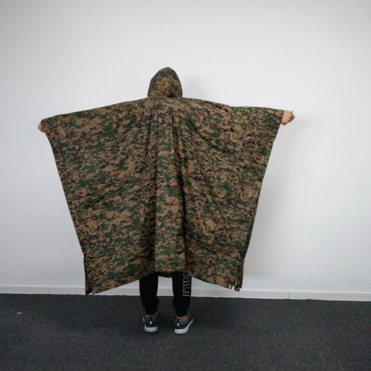 Basic Customization Poncho Camouflage Rain Poncho Army Poncho Available Stock